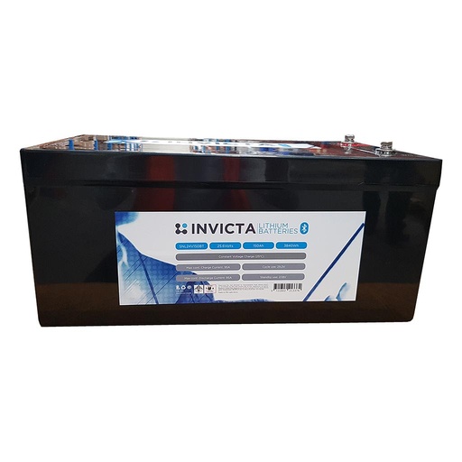 [SNL24V150BT] Invicta Lithium 24V 150Ah LiFePO4 Battery (Bluetooth)