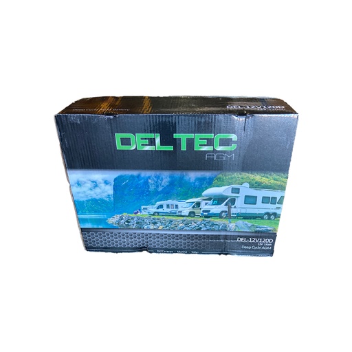 [DEL-12V120D] Deltec 12V 120Ah Deep Cycle AGM Battery