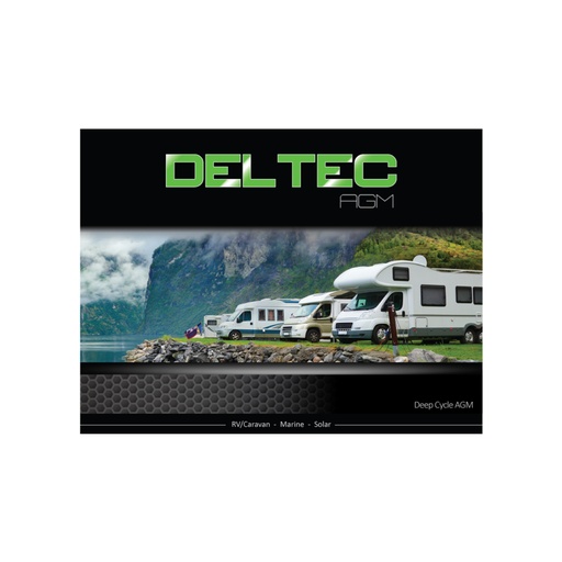 [DEL-12V260D] Deltec 12V 260Ah Deep Cycle AGM Battery