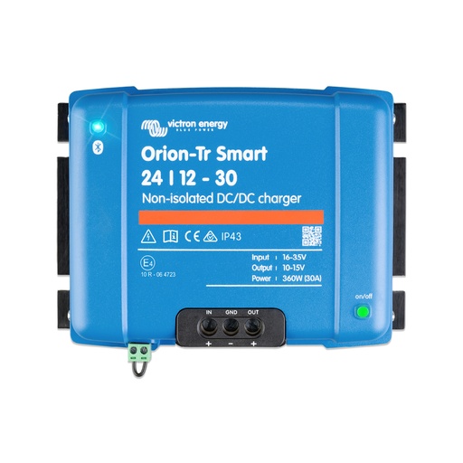 [ORI241236140] Victron Orion-Tr Smart 24/12-30A Non-Isolated DC-DC Charger