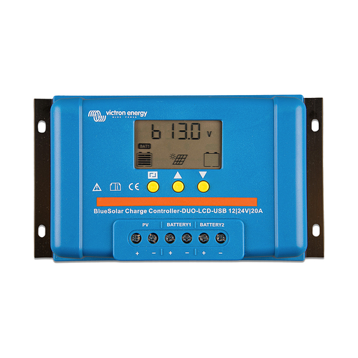 Victron BlueSolar PWM Duo - LCD & USB 12/24V-20A