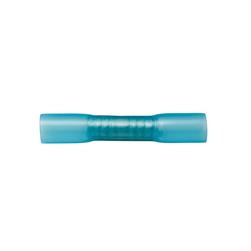 [C514_10] 2.5mm Blue Heat Shrink Double Grip Butt Splice Connectors (10)