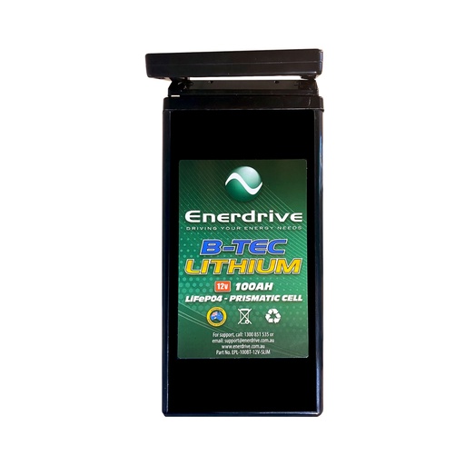 Enerdrive B-TEC 12V 100Ah LiFePO4 Slim Battery