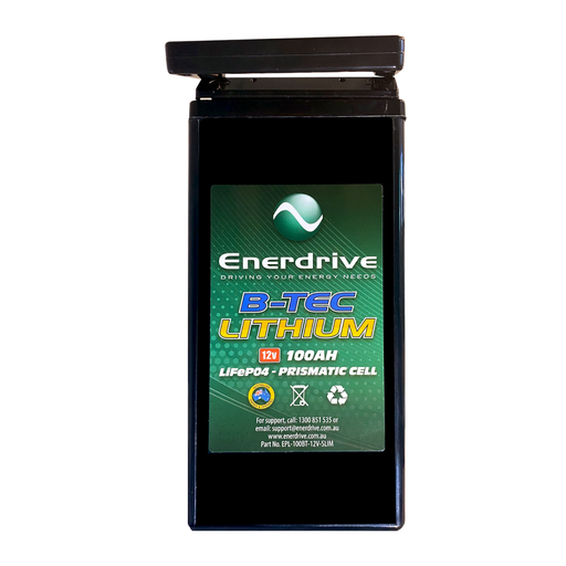[K-100-12] Enerdrive Btec Slim Lifepo4 12V 100Ah Dc-Dc Bundle