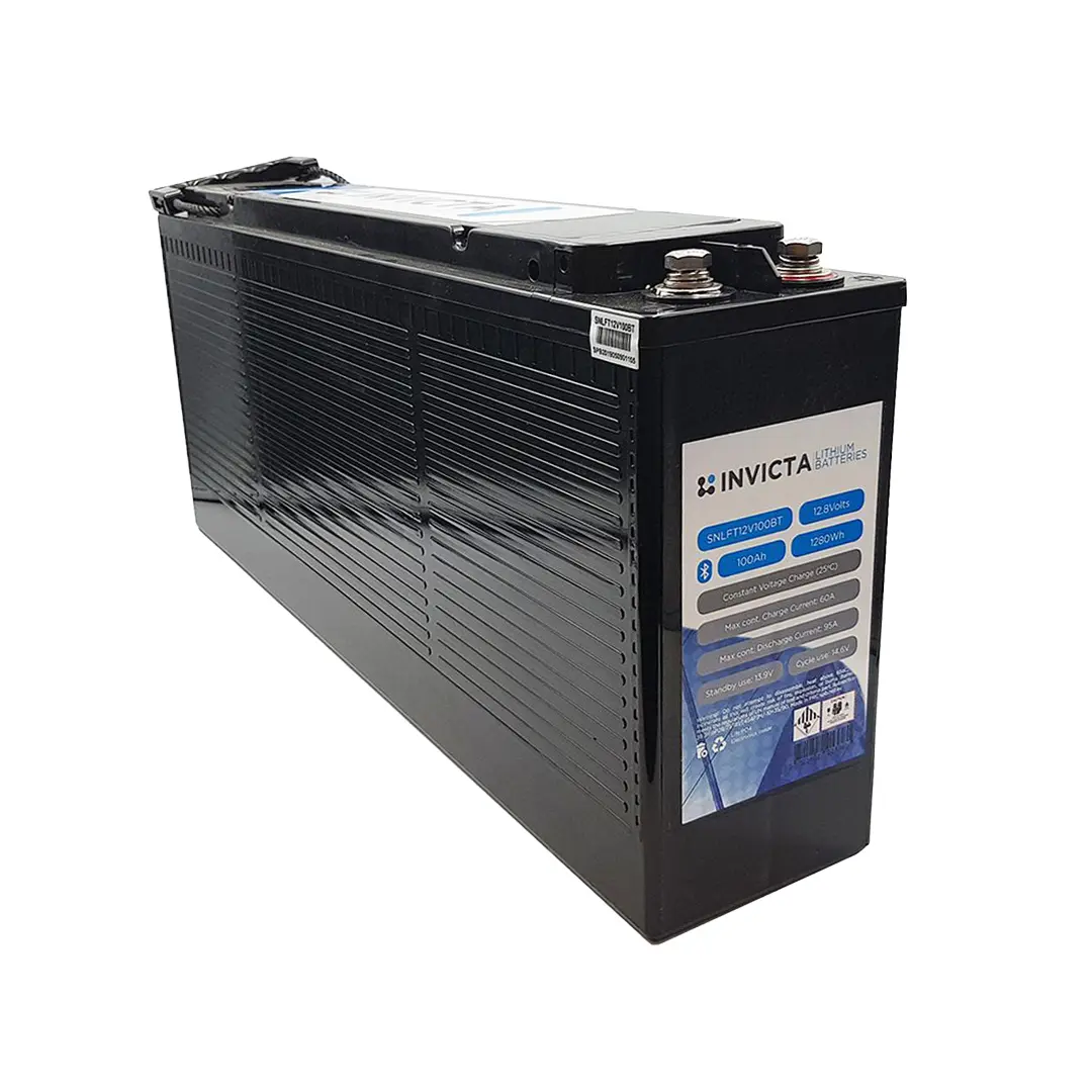 Invicta Lithium 12V 100Ah LiFePO4 Slim Battery (Bluetooth)