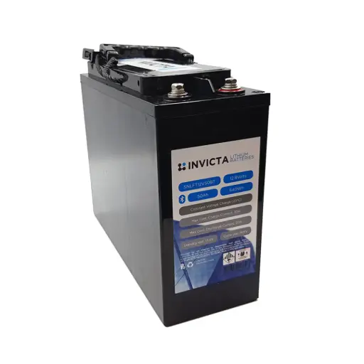 [SNLFT12V50BT] Invicta Lithium 12V 50Ah LiFePO4 Slim Battery (Bluetooth)
