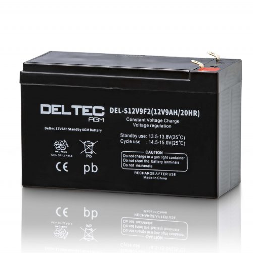 [DEL-S12V9F2] Deltec 12V 9AH Standby AGM Battery