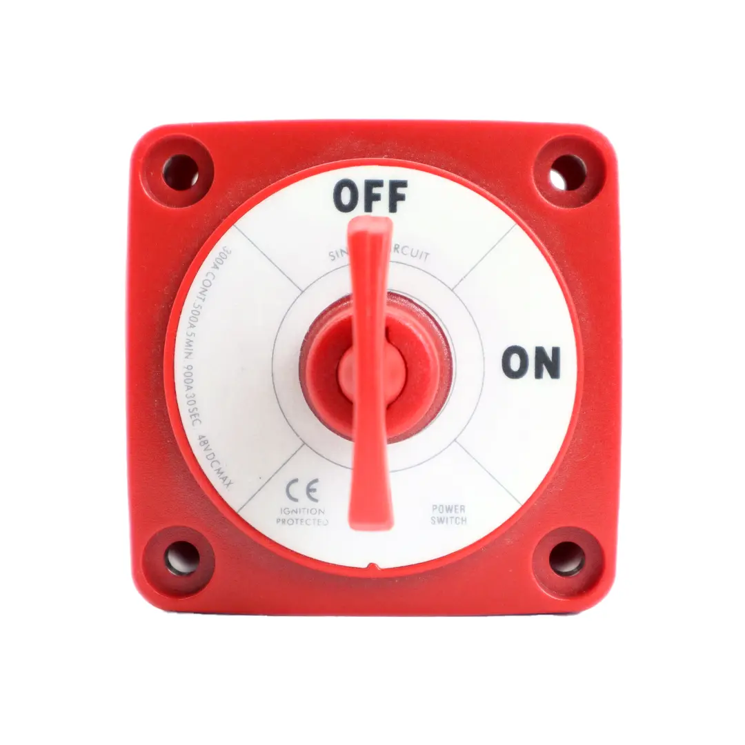 Alvolta Single Circuit On-Off Battery Switch with Key Red
