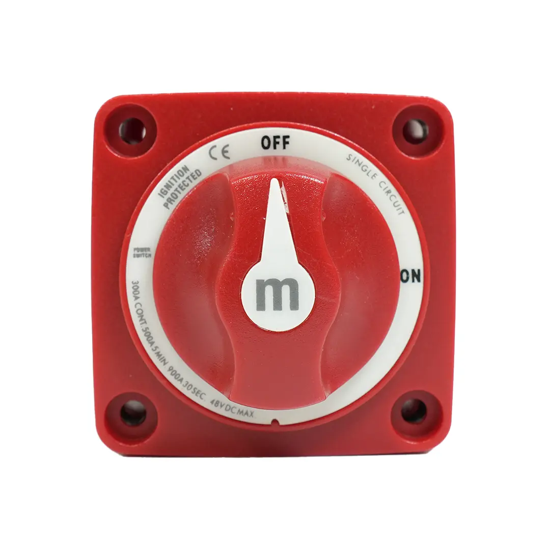 Alvolta Single Circuit On-Off 300A Mini Battery Switch (Red)