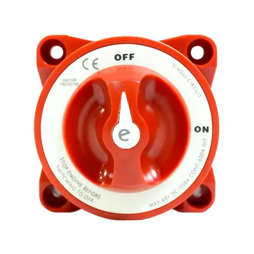 [AS483501R] Alvolta Single Circuit On-Off 350A Battery Switch Red