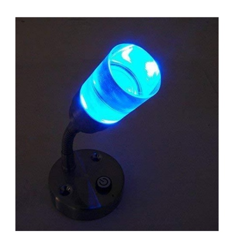 [0012173C] Dream Lighting 12V Cool White & Blue Flexible Crystal Reading Light