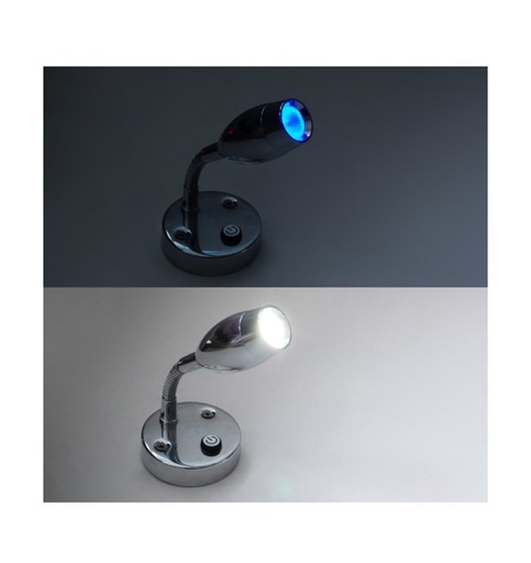 Dream Lighting 12V Cool White & Blue Flexible Task Reading Light