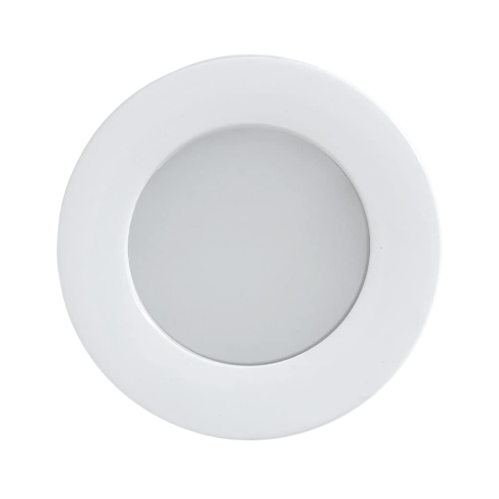 [0016001C] Dream Lighting 12V Cool White LED Recessed Mount Dot-Free Downlight 70mm White Shell