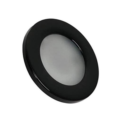 [0016021C] Dream Lighting 12V Cool White LED Recessed Mount Dot-Free Downlight 70mm Black Shell