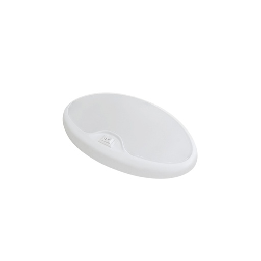 [0016043W] Dream Lighting 12V Warm White LED RV Interior Single Pancake Light With Switch