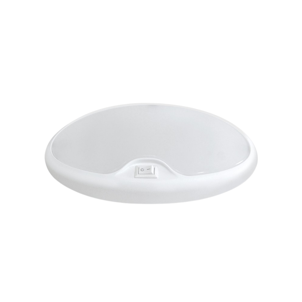 [0016043W] 12V Warm White Rv Interior Single Led Pancake Light With Switch