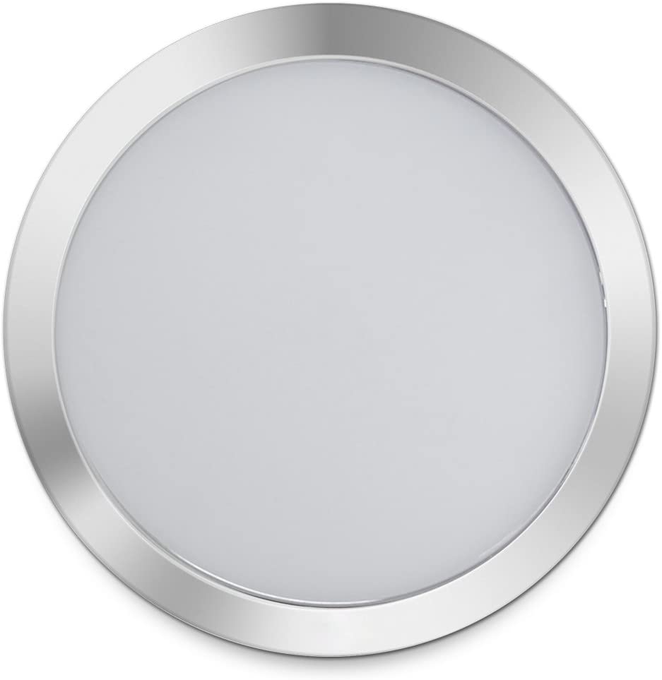 Dream Lighting 12V Cool White LED Slim Opal Panel Light 127mm Chrome