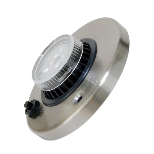 [0016051C] Dream Lighting 12V Cool White LED Directional Eyeball Cabinet Light 98mm Silver Shell