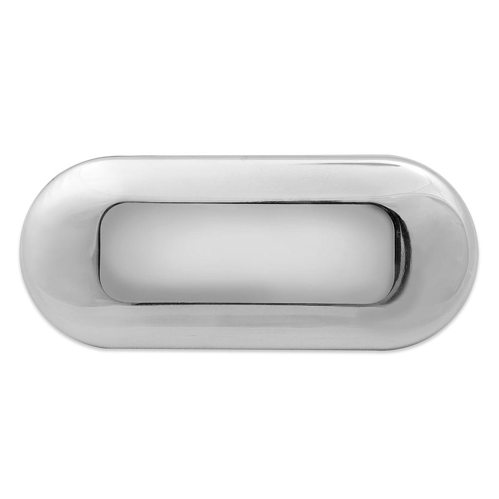Dream Lighting 12V Cool White LED Stainless Steel Oblong Step Light 75mm