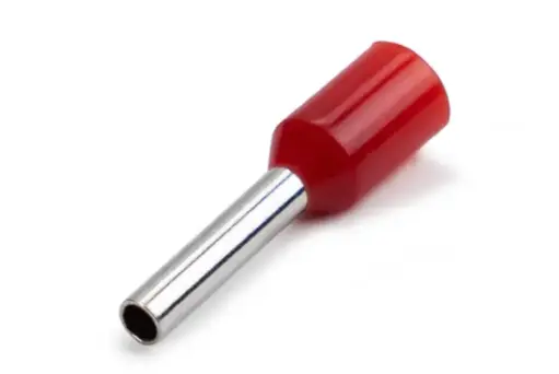 [BL1.0] Bootlace Ferrule 1.0mm² X 8mm Pin Red