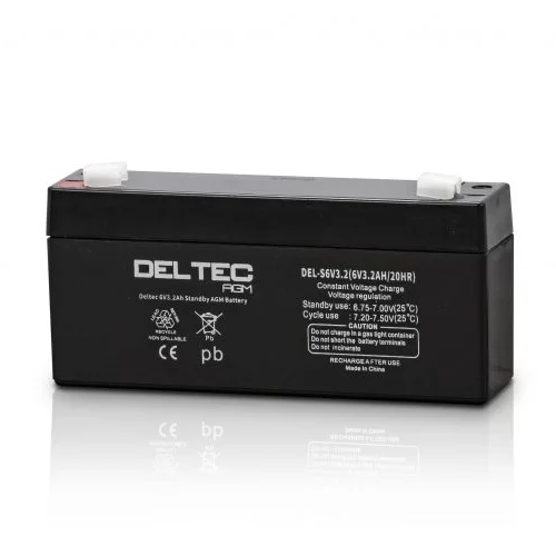 Deltec 6V 3.2Ah Standby AGM Battery