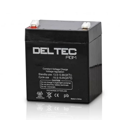 [DEL-S12V1.3] Deltec 12V 1.3AH Standby AGM Battery