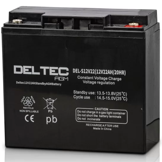 Deltec 12V 22Ah Standby AGM Battery
