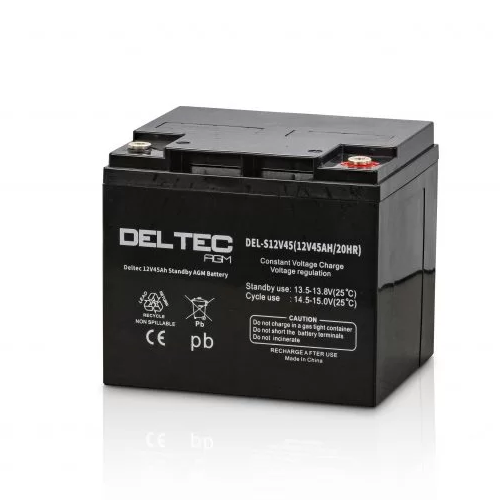 [DEL-S12V45] Deltec 12V 45Ah Standby AGM Battery
