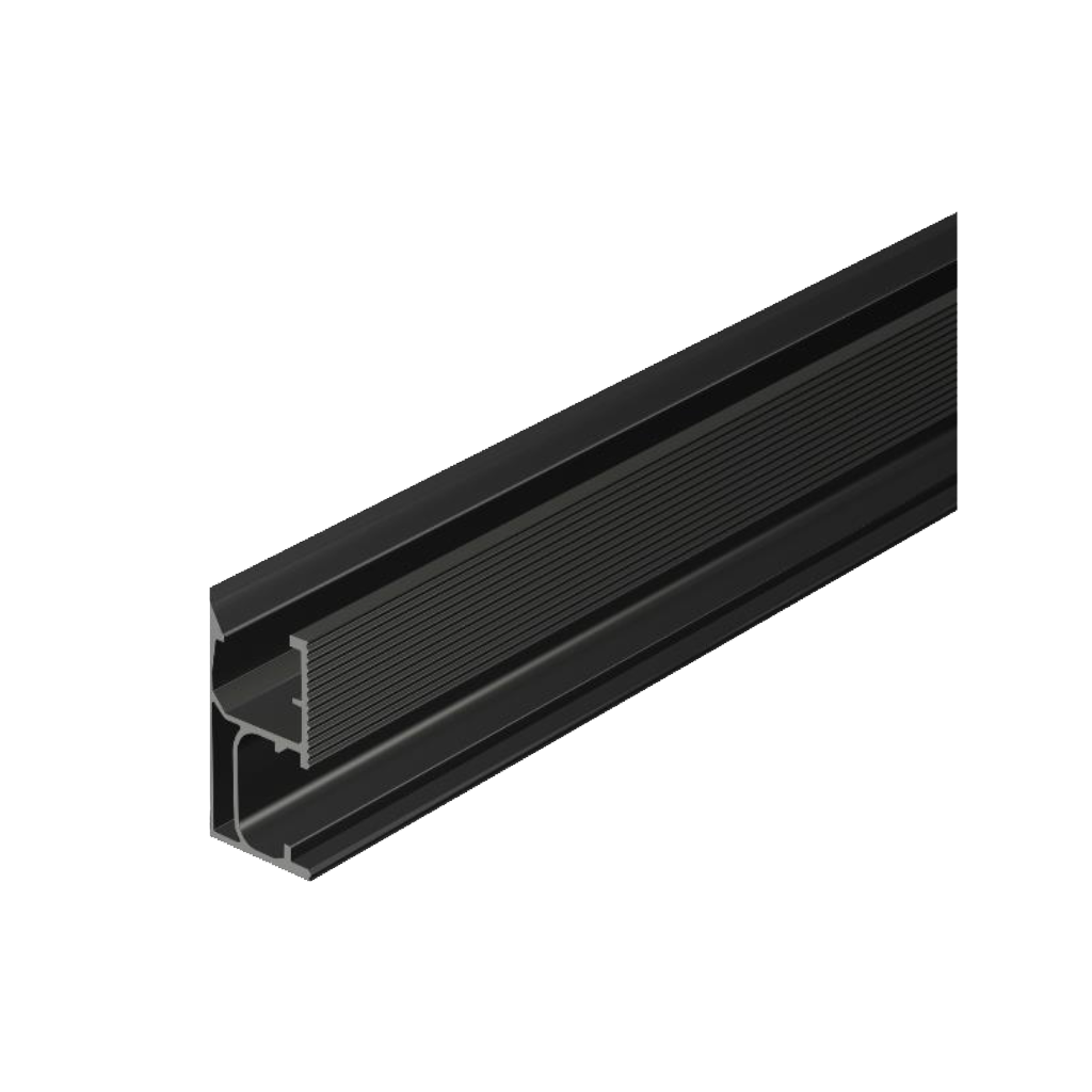 [R-ECO/4400/AUMF/B] Clenergy PV-ezRack Cutter Rail 4400mm Black Andonised