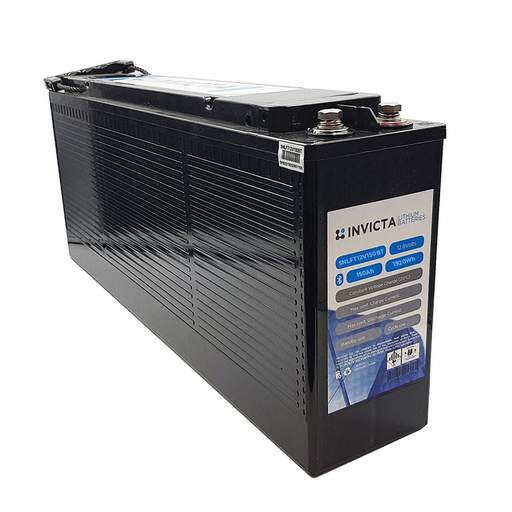 [SNLFT12V150BT] Invicta Lithium 12V 150Ah LiFePO4 Slim Battery (Bluetooth)
