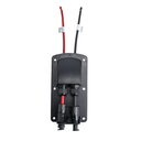 Alvolta Pre-Wired Dual Entry Junction Box Black With Solar Connectors