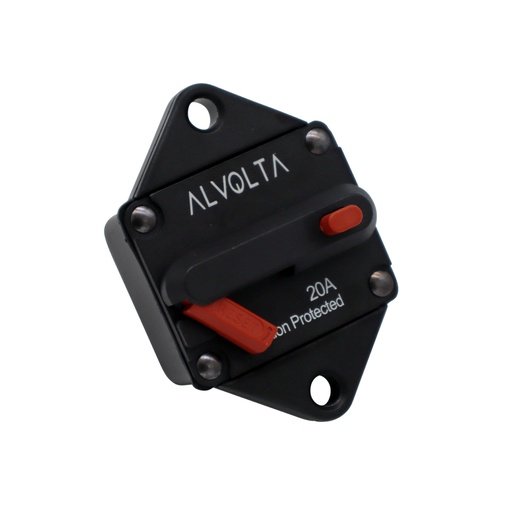 Alvolta 20A Manual Reset Panel Mount Circuit Breaker
