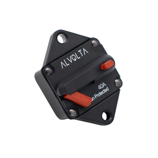 Alvolta 40A Manual Reset Panel Mount Circuit Breaker
