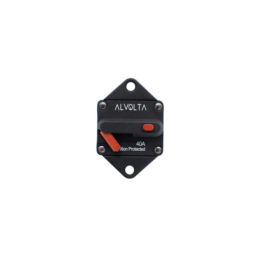[M1240P] Alvolta 40A Manual Reset Panel Mount Circuit Breaker