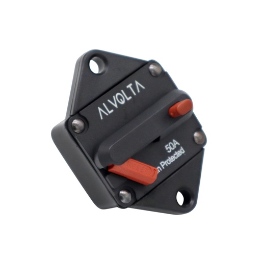 Alvolta 50A Manual Reset Panel Mount Circuit Breaker