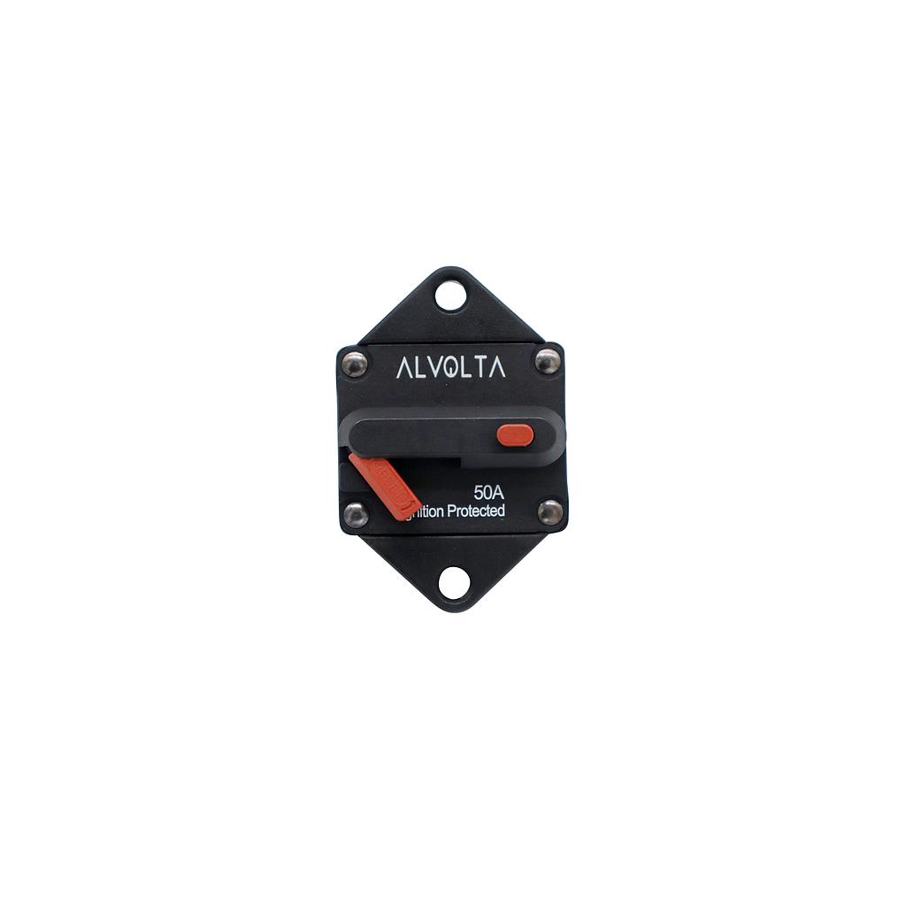 [M1250P] Alvolta 50A Manual Reset Panel Mount Circuit Breaker