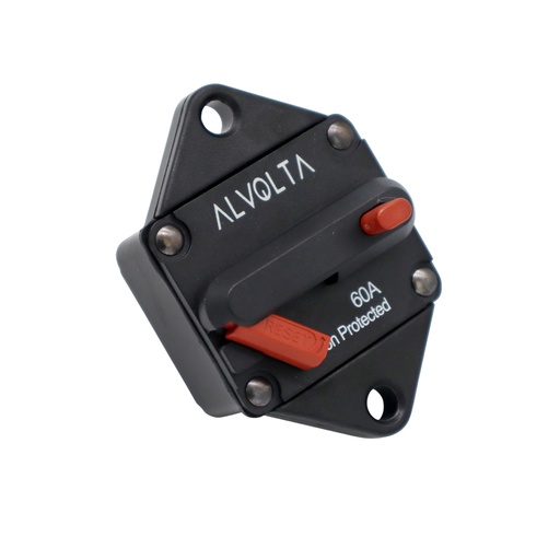 [M1260P] Alvolta 60A Manual Reset Panel Mount Circuit Breaker