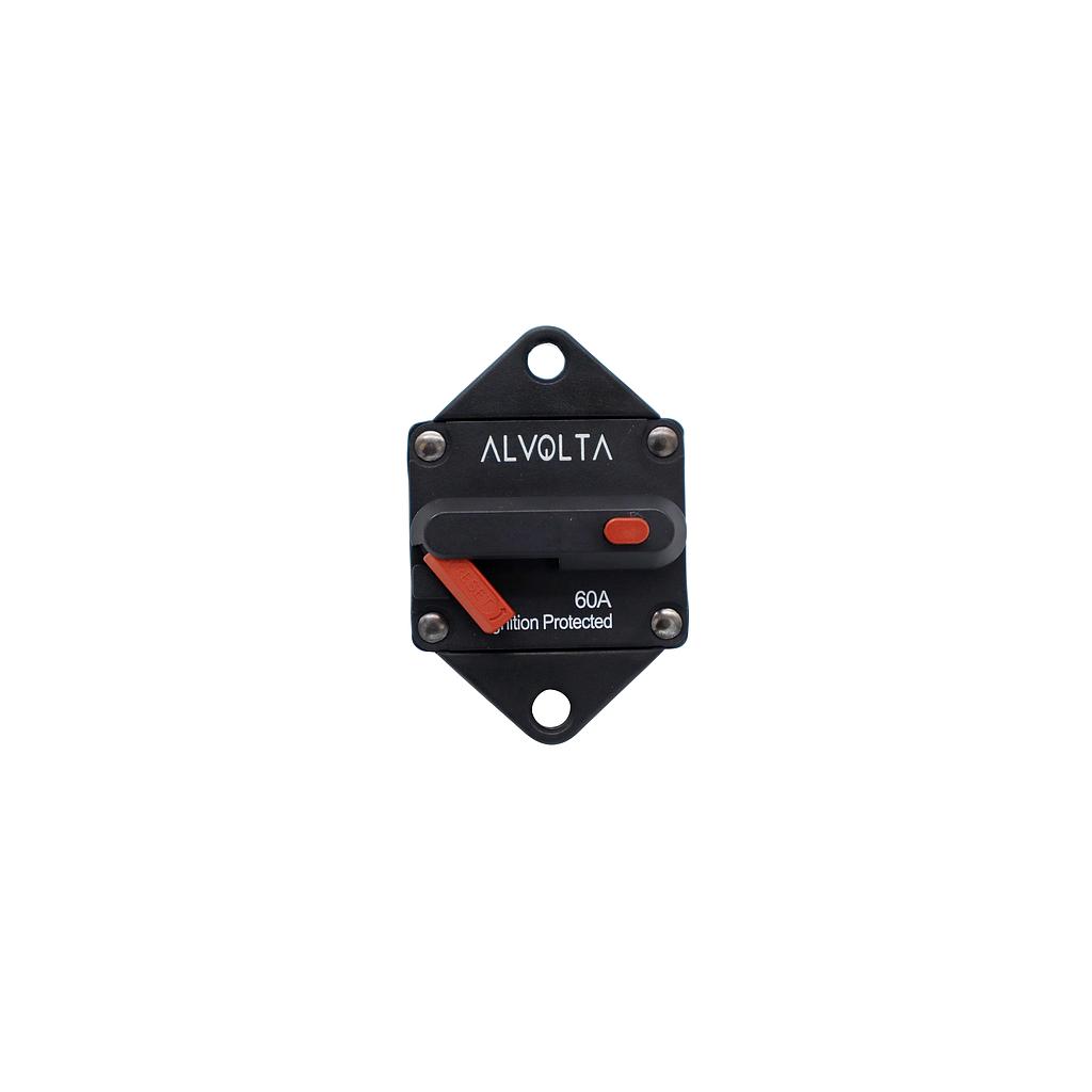 Alvolta 60A Manual Reset Panel Mount Circuit Breaker