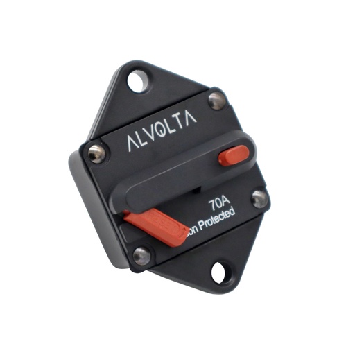Alvolta 70A Manual Reset Panel Mount Circuit Breaker