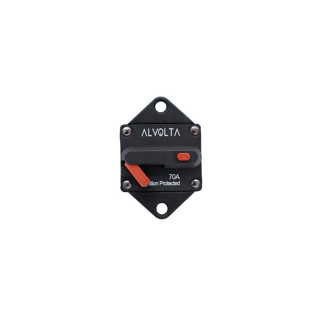 [M1270P] Alvolta 70A Manual Reset Panel Mount Circuit Breaker