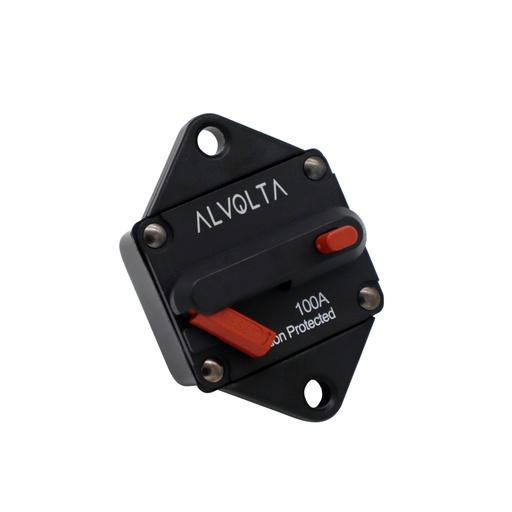 [M12100P] Alvolta 100A Manual Reset Panel Mount Circuit Breaker