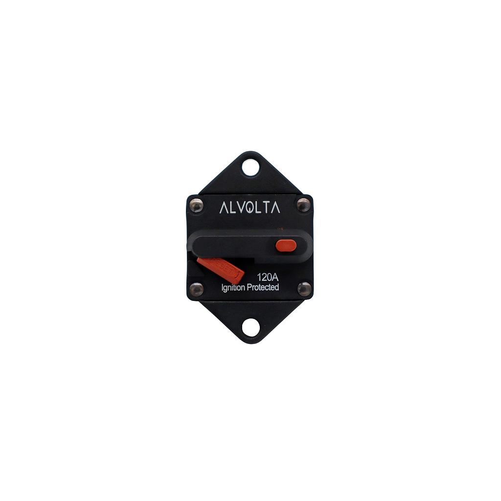[M12120P] Alvolta 120A Manual Reset Panel Mount Circuit Breaker