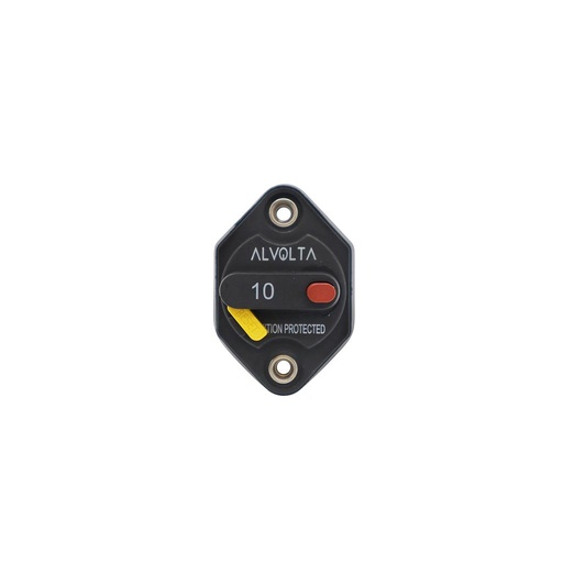 [M25510P] Alvolta 10A Manual Reset Panel Mount Circuit Breaker 255 Series