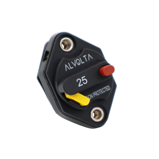 [M25525P] Alvolta 25A Manual Reset Panel Mount Circuit Breaker 255 Series