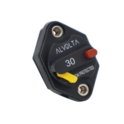 Alvolta 30A Manual Reset Panel Mount Circuit Breaker 255 Series