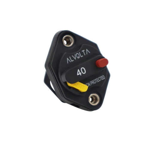 [M25540P] Alvolta 40A Manual Reset Panel Mount Circuit Breaker 255 Series