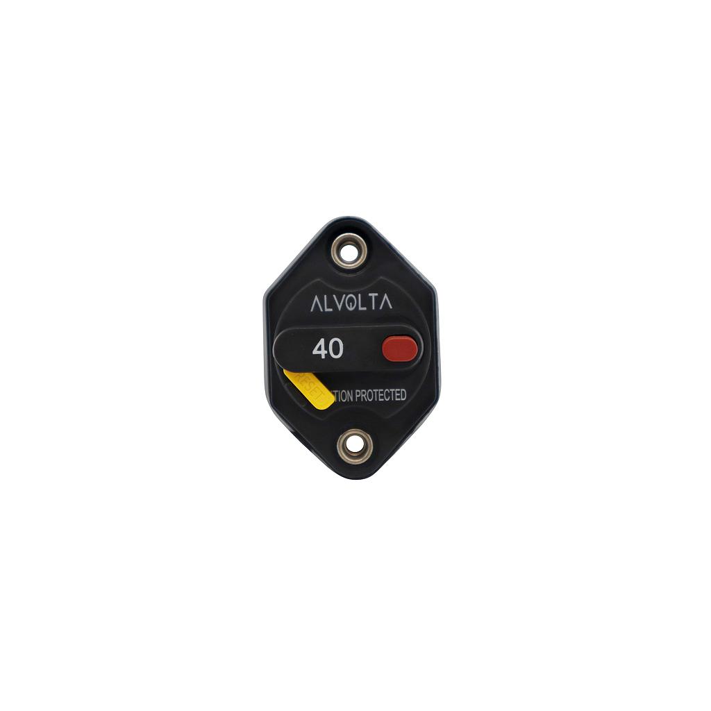 Alvolta 40A Manual Reset Panel Mount Circuit Breaker 255 Series