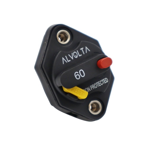 Alvolta 60A Manual Reset Panel Mount Circuit Breaker 255 Series