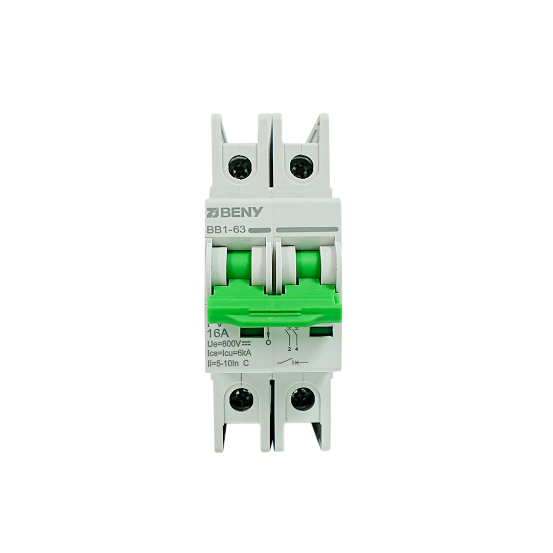 ZJ Beny 16A 2P DC Circuit Breaker 600V