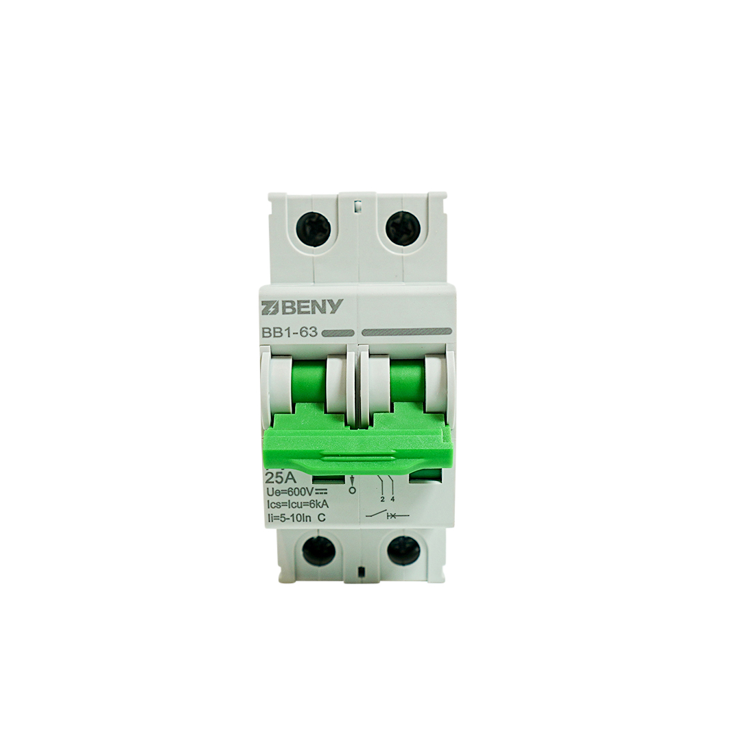ZJ Beny 25A 2P DC Circuit Breaker 600V